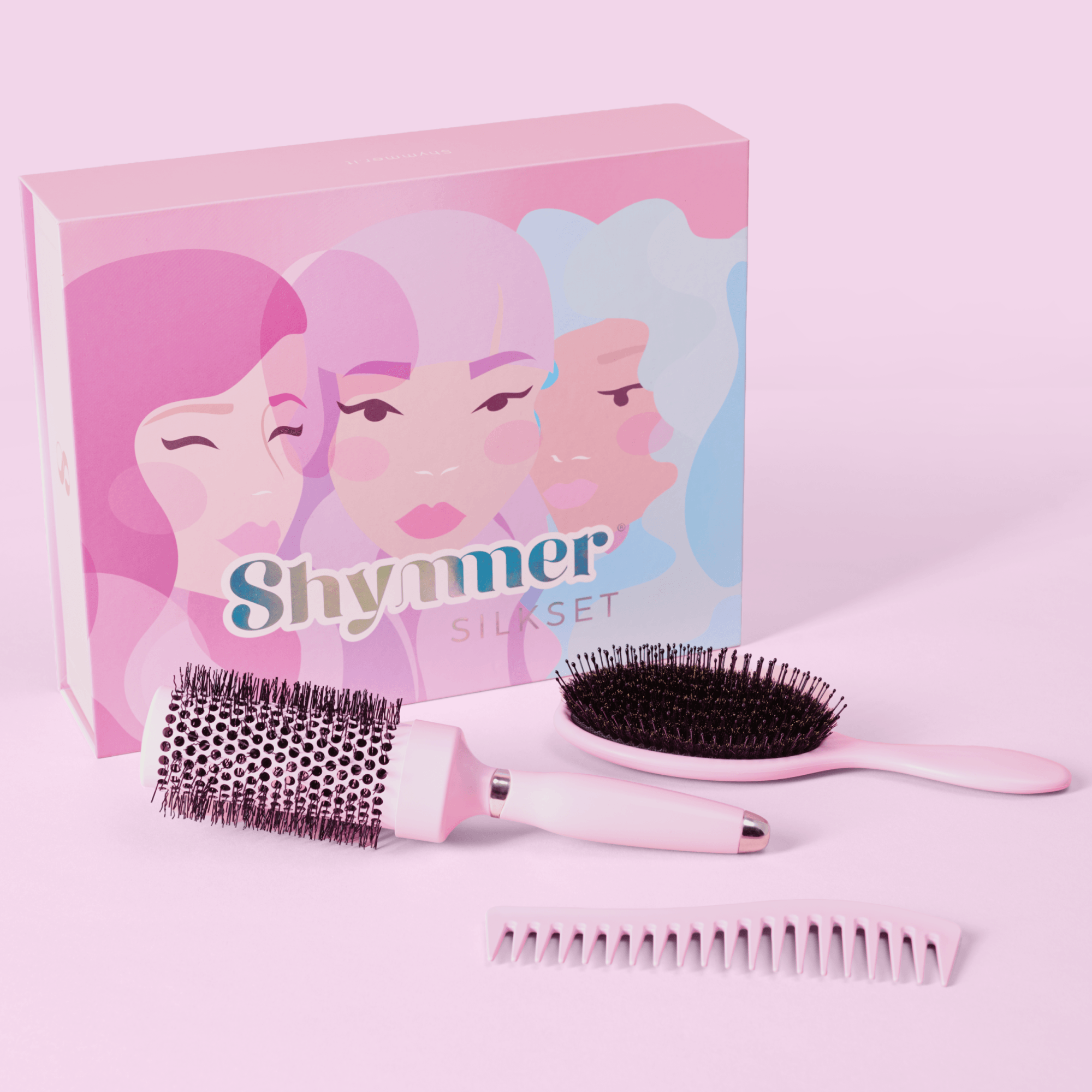 Shymmer Silk Set – Kit Spazzole e Pettine